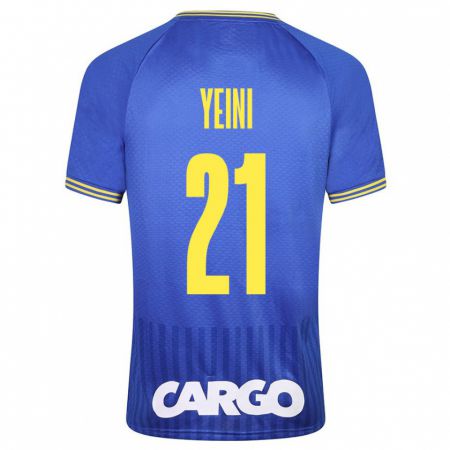 Kandiny Gyermek Sheran Yeini #21 Kék Idegenbeli Jersey 2023/24 Mez Póló Ing