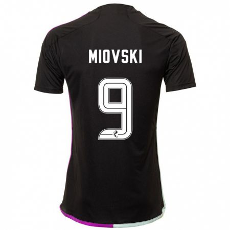 Kandiny Gyermek Bojan Miovski #9 Fekete Idegenbeli Jersey 2023/24 Mez Póló Ing