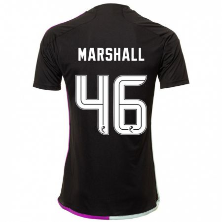 Kandiny Gyermek Findlay Marshall #46 Fekete Idegenbeli Jersey 2023/24 Mez Póló Ing