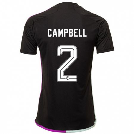 Kandiny Gyermek Loren Campbell #2 Fekete Idegenbeli Jersey 2023/24 Mez Póló Ing