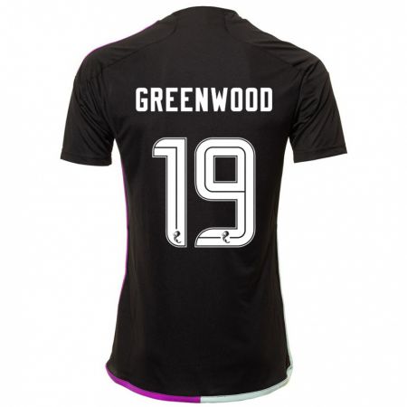 Kandiny Gyermek Brodie Greenwood #19 Fekete Idegenbeli Jersey 2023/24 Mez Póló Ing