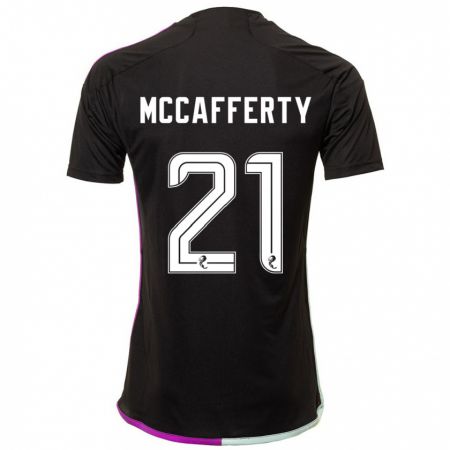 Kandiny Gyermek Eirinn Mccafferty #21 Fekete Idegenbeli Jersey 2023/24 Mez Póló Ing