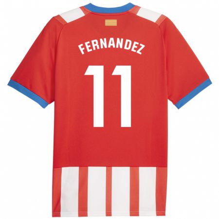 Kandiny Férfi Valery Fernández #11 Piros Fehér Hazai Jersey 2023/24 Mez Póló Ing