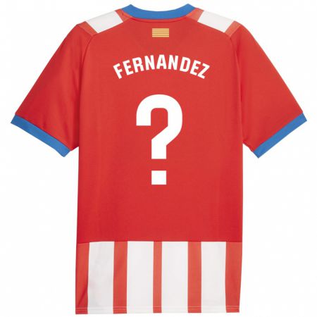 Kandiny Férfi Marc Fernández #0 Piros Fehér Hazai Jersey 2023/24 Mez Póló Ing