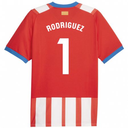 Kandiny Férfi Maria Rodríguez #1 Piros Fehér Hazai Jersey 2023/24 Mez Póló Ing