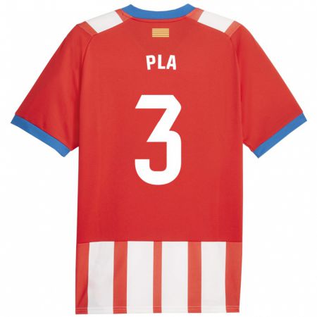 Kandiny Férfi Marta Pla #3 Piros Fehér Hazai Jersey 2023/24 Mez Póló Ing