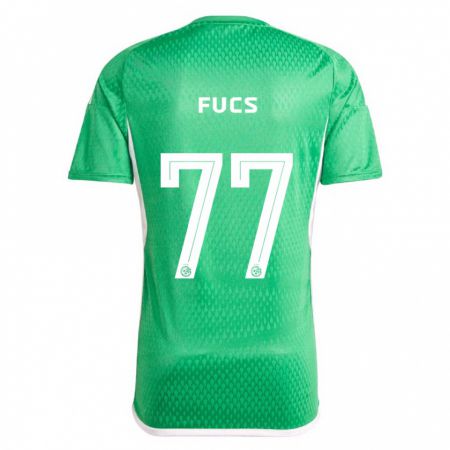 Kandiny Férfi Roee Fucs #77 Fehér Kék Hazai Jersey 2023/24 Mez Póló Ing