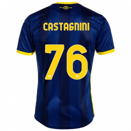 Kandiny Férfi Mirko Castagnini #76 Haditengerészet Hazai Jersey 2023/24 Mez Póló Ing