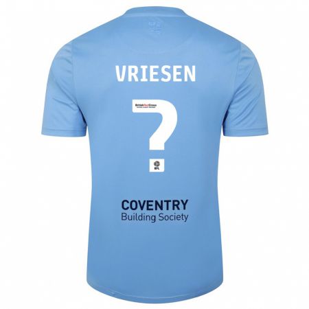 Kandiny Férfi Fabian Vriesen #0 Égszínkék Hazai Jersey 2023/24 Mez Póló Ing