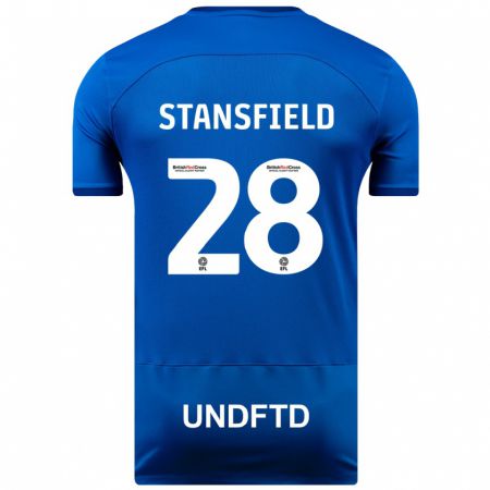 Kandiny Férfi Jay Stansfield #28 Kék Hazai Jersey 2023/24 Mez Póló Ing