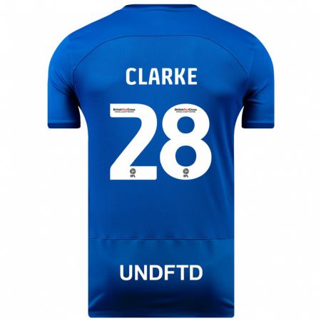 Kandiny Férfi Charlotte Clarke #28 Kék Hazai Jersey 2023/24 Mez Póló Ing