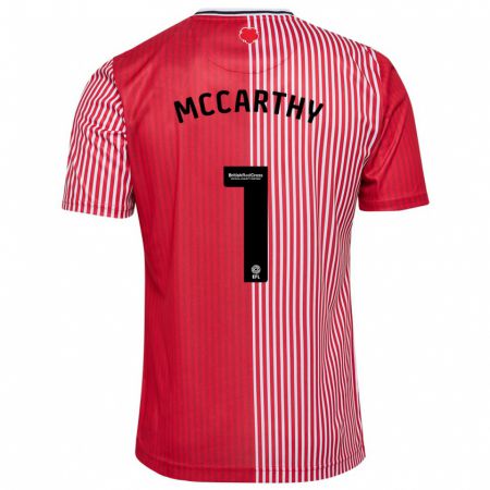 Kandiny Férfi Alex Mccarthy #1 Piros Hazai Jersey 2023/24 Mez Póló Ing