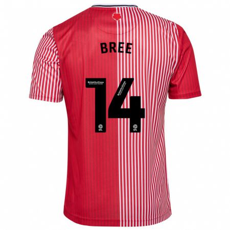 Kandiny Férfi James Bree #14 Piros Hazai Jersey 2023/24 Mez Póló Ing