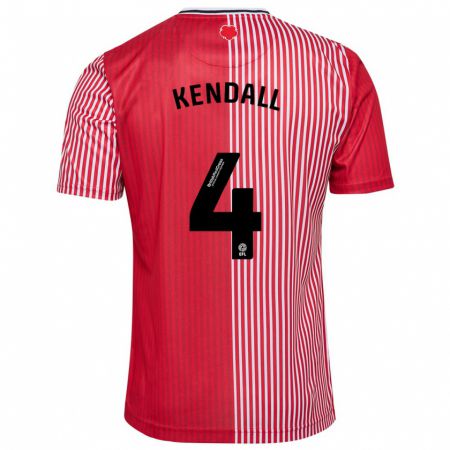 Kandiny Férfi Lucia Kendall #4 Piros Hazai Jersey 2023/24 Mez Póló Ing