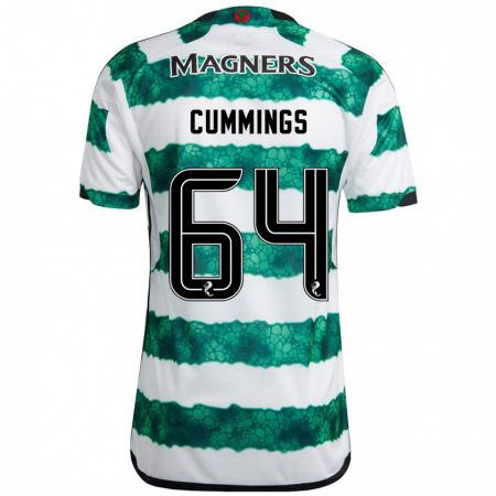 Kandiny Férfi Daniel Cummings #64 Zöld Hazai Jersey 2023/24 Mez Póló Ing