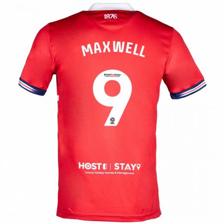 Kandiny Férfi Armani Maxwell #9 Piros Hazai Jersey 2023/24 Mez Póló Ing