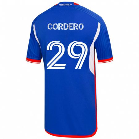 Kandiny Férfi Renato Cordero #29 Kék Hazai Jersey 2023/24 Mez Póló Ing