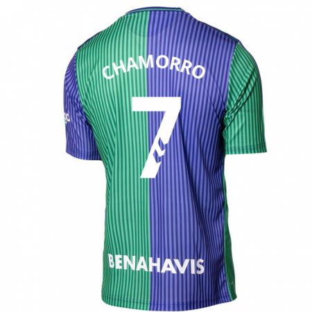 Kandiny Férfi Alexis Chamorro #7 Zöldes-Kék Idegenbeli Jersey 2023/24 Mez Póló Ing