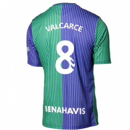 Kandiny Férfi Alejandro Valcarce #8 Zöldes-Kék Idegenbeli Jersey 2023/24 Mez Póló Ing