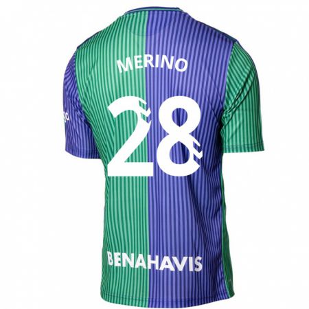 Kandiny Férfi Izan Merino #28 Zöldes-Kék Idegenbeli Jersey 2023/24 Mez Póló Ing