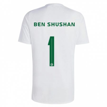Kandiny Férfi Ori Ben Shushan #1 Zöldes-Kék Idegenbeli Jersey 2023/24 Mez Póló Ing