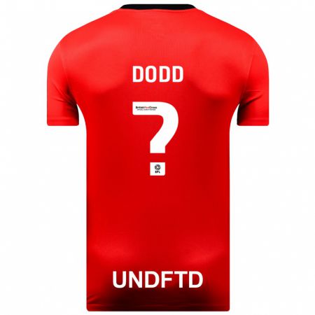 Kandiny Férfi Taylor Dodd #0 Piros Idegenbeli Jersey 2023/24 Mez Póló Ing