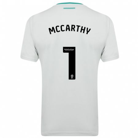 Kandiny Férfi Alex Mccarthy #1 Fehér Idegenbeli Jersey 2023/24 Mez Póló Ing