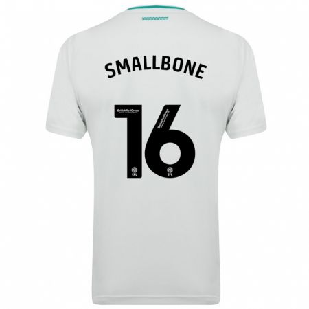 Kandiny Férfi Will Smallbone #16 Fehér Idegenbeli Jersey 2023/24 Mez Póló Ing