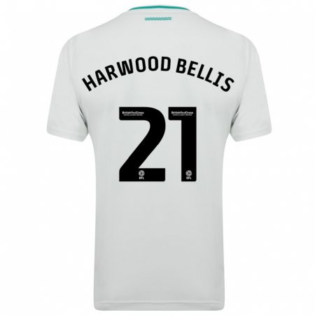 Kandiny Férfi Taylor Harwood-Bellis #21 Fehér Idegenbeli Jersey 2023/24 Mez Póló Ing