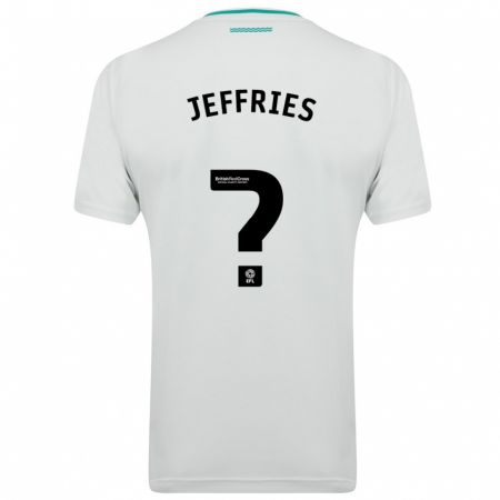 Kandiny Férfi Josh Jeffries #0 Fehér Idegenbeli Jersey 2023/24 Mez Póló Ing