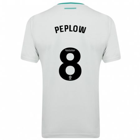 Kandiny Férfi Chloe Peplow #8 Fehér Idegenbeli Jersey 2023/24 Mez Póló Ing