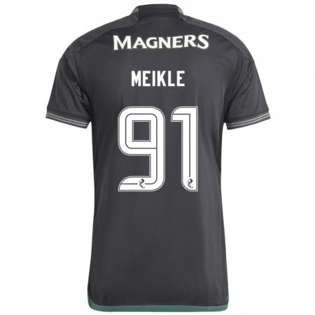 Kandiny Férfi Jamie Meikle #91 Fekete Idegenbeli Jersey 2023/24 Mez Póló Ing