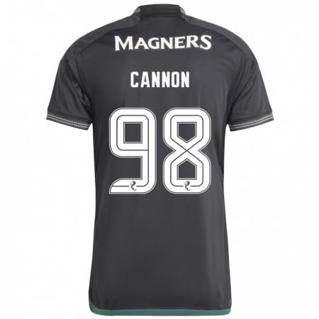 Kandiny Férfi Aidan Cannon #98 Fekete Idegenbeli Jersey 2023/24 Mez Póló Ing