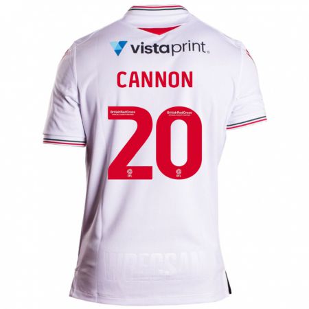 Kandiny Férfi Andy Cannon #20 Fehér Idegenbeli Jersey 2023/24 Mez Póló Ing