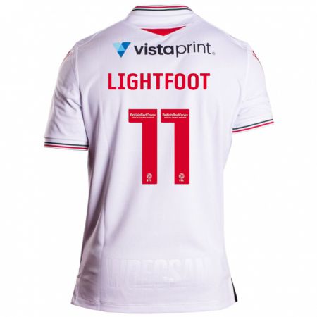 Kandiny Férfi Amber Lightfoot #11 Fehér Idegenbeli Jersey 2023/24 Mez Póló Ing