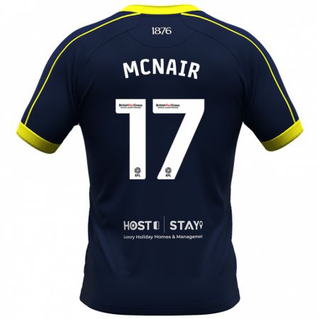 Kandiny Férfi Paddy Mcnair #17 Haditengerészet Idegenbeli Jersey 2023/24 Mez Póló Ing