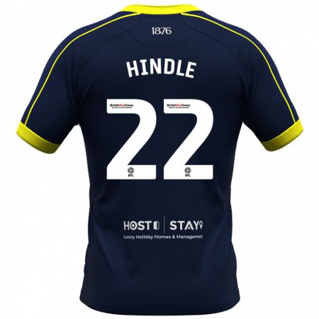 Kandiny Férfi Rachel Hindle #22 Haditengerészet Idegenbeli Jersey 2023/24 Mez Póló Ing