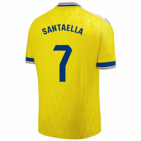 Kandiny Női Natalia Santaella Picón #7 Sárga Hazai Jersey 2023/24 Mez Póló Ing