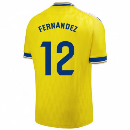 Kandiny Női Sandra Fernández León #12 Sárga Hazai Jersey 2023/24 Mez Póló Ing