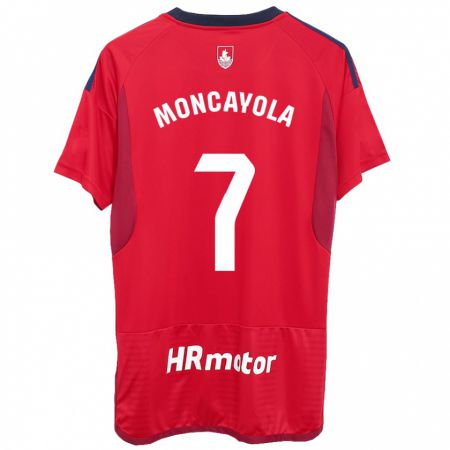 Kandiny Női Jon Moncayola #7 Piros Hazai Jersey 2023/24 Mez Póló Ing