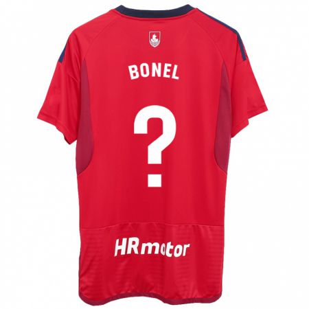 Kandiny Női Aimar Bonel #0 Piros Hazai Jersey 2023/24 Mez Póló Ing