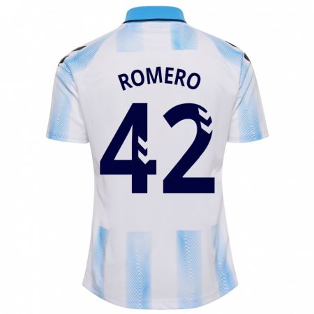 Kandiny Női Andrea Romero #42 Fehér Kék Hazai Jersey 2023/24 Mez Póló Ing