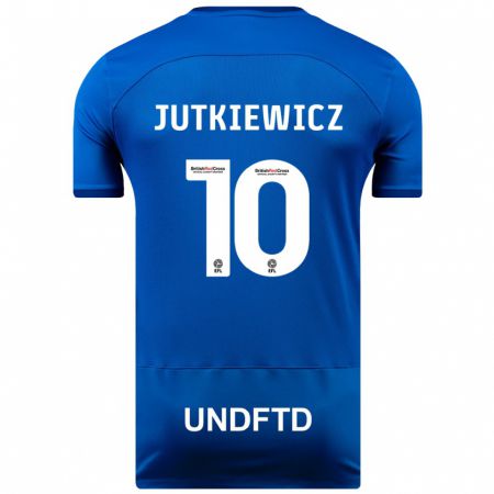 Kandiny Női Lukas Jutkiewicz #10 Kék Hazai Jersey 2023/24 Mez Póló Ing