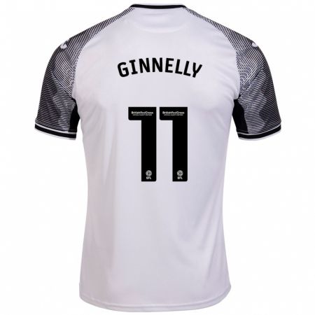 Kandiny Női Josh Ginnelly #11 Fehér Hazai Jersey 2023/24 Mez Póló Ing