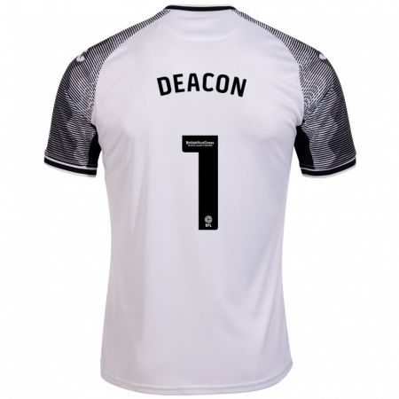 Kandiny Női Chelsea Deacon #1 Fehér Hazai Jersey 2023/24 Mez Póló Ing