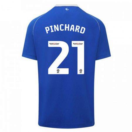 Kandiny Női Cerys Pinchard #21 Kék Hazai Jersey 2023/24 Mez Póló Ing
