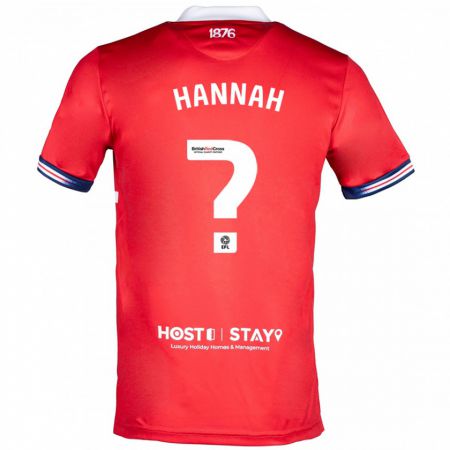 Kandiny Női Jack Hannah #0 Piros Hazai Jersey 2023/24 Mez Póló Ing