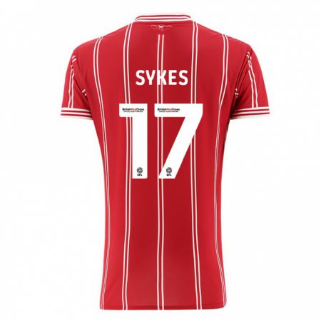 Kandiny Női Mark Sykes #17 Piros Hazai Jersey 2023/24 Mez Póló Ing