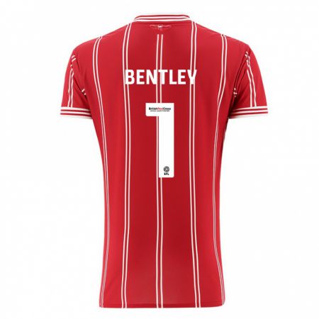 Kandiny Női Fran Bentley #1 Piros Hazai Jersey 2023/24 Mez Póló Ing