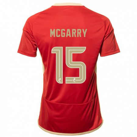 Kandiny Női James Mcgarry #15 Piros Hazai Jersey 2023/24 Mez Póló Ing